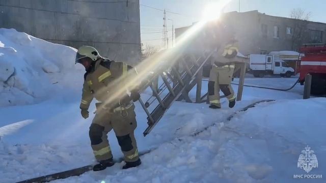 Пожар город Салехард 23.03.2025г.