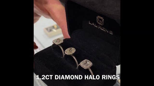 1.2 ct Diamond Halo Ring Comparison