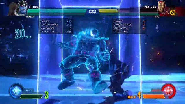 MARVEL VS. CAPCOM: INFINITE Thanos Space Stone loop?????