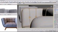 How to create a Comfy linen sofa in 3D's Max step by step