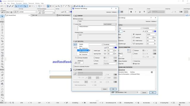 ArchiCAD 21 Estilo de Texto Favoritos
