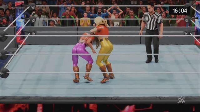 (REQUEST) WWE TRISH STRATUS VS TORRIE WILSON / HANNAH DUNDEE CLOTHES ( iron man match)