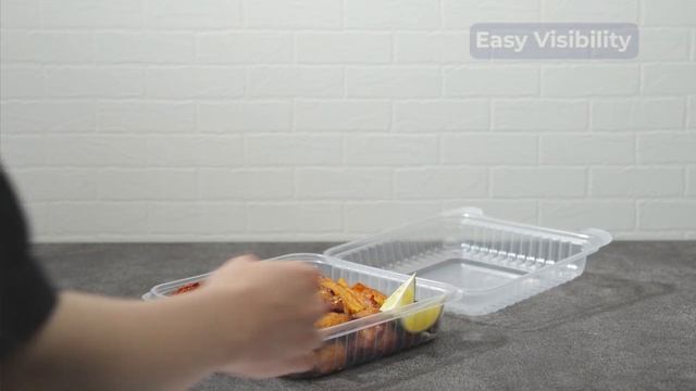 Karat PP Plastic Hinged Containers