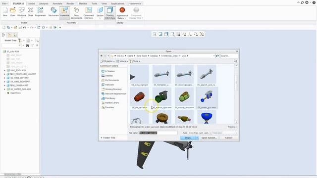 UAV Assembly - PTC Creo 3.0 for Students