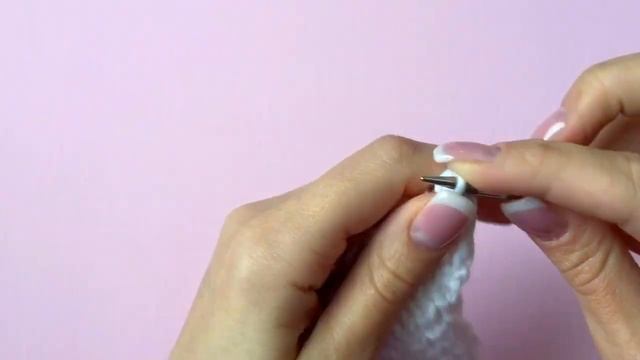 Убавление петель с наклоном влево