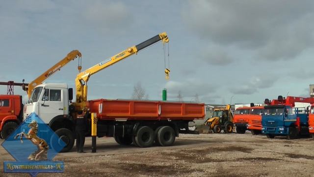 Самосвальный автомобиль КАМАЗ 53228 с КМУ Soosan CSC 513