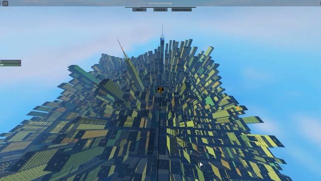 riding a zipline from crest to some other spawn on (PARKOUR) roblox