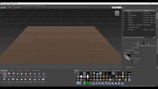 Mudbox mountain terrain   by brush