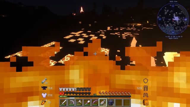 Minecraft-[Модный] #3 Рейд башни, Прогулочки в ночном мире