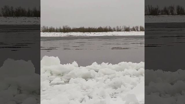 Шуга на Волге