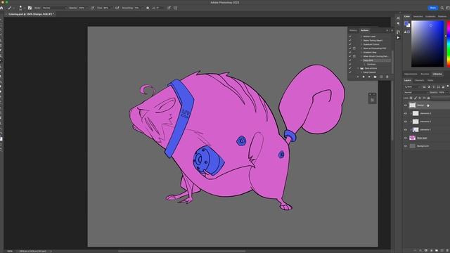 5)06 Clown coloring Timelapse