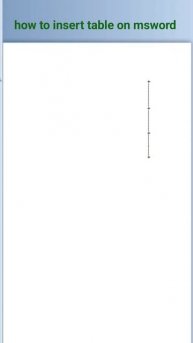 how to insert table msword #msword #mswordtips #mswordtricks # #computer