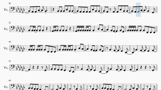 Cello Sheet Music: How to play Todo De Ti by Rauw Alejandro