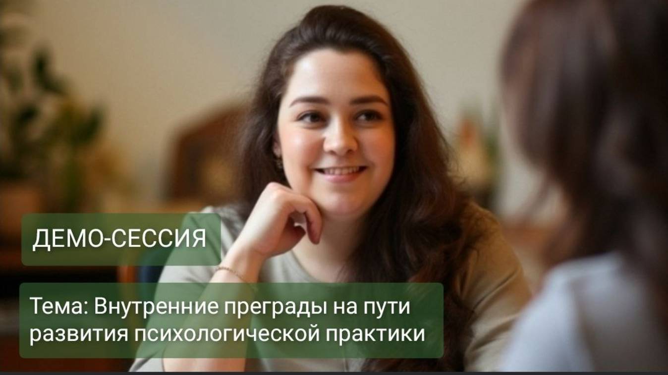 Демо-сессия "Внутренние преграды на пути развития психологической практики"