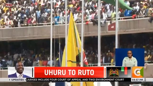 Change of guard: Former President Uhuru to President Ruto