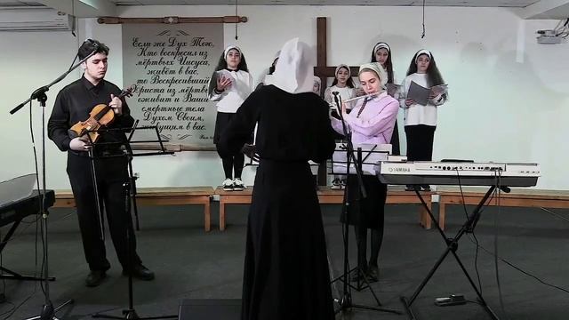 Богослужение 23_03_25 _ пение детского хора.
