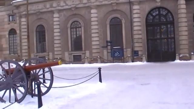 королевский замок Стокгольма внутри зимой