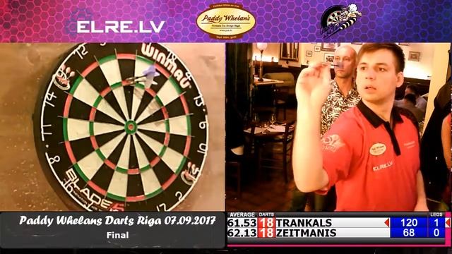 Paddy Whelan`s Darts Riga 07.09.2017 - final