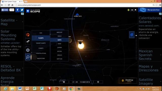 Tutorial de Solar System Scope