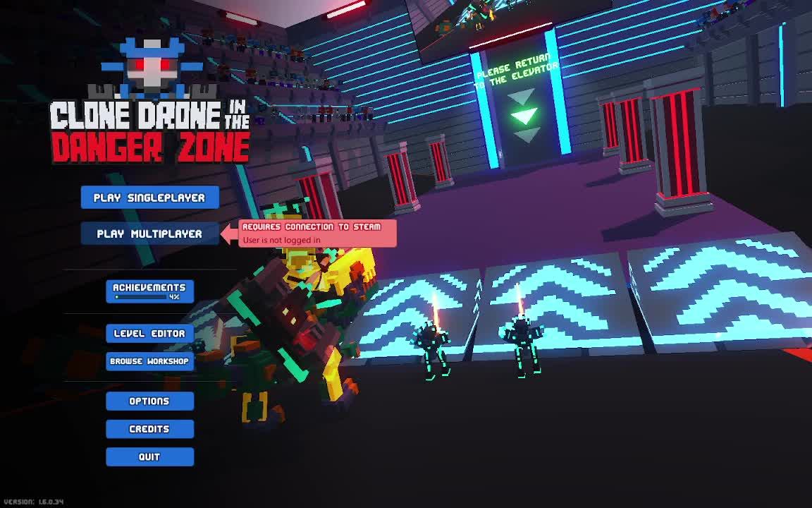 ПРОХОДИМ CLONE DRONE IN THE DANGER ZONE НА HARD