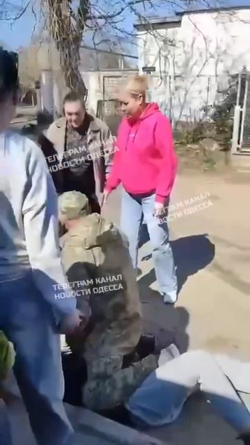 Очередное видео силовой мобилизации в Одесской области