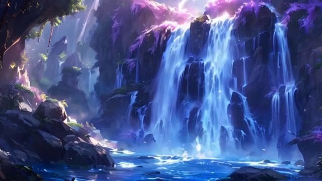 💦✨ Расслабляющая музыка для сна. Шепот спокойствия: Сказочный водопад💦✨