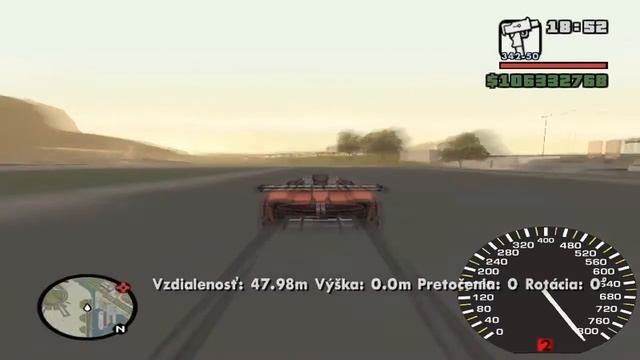 GTA San Andreas - Pagani Zonda R Max speed