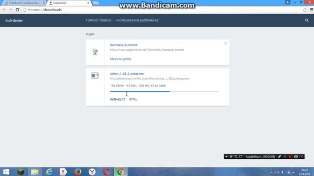 Camtasia studio 8 ve action nasıl indirilir