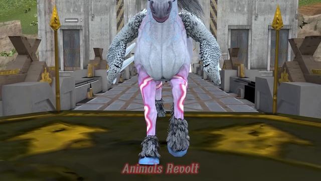 Giant Elephant Cow Gorilla vs Zombie Dinosaur vs Giant Tiger Lion Attack Cow Buffalo Baby Elephant
