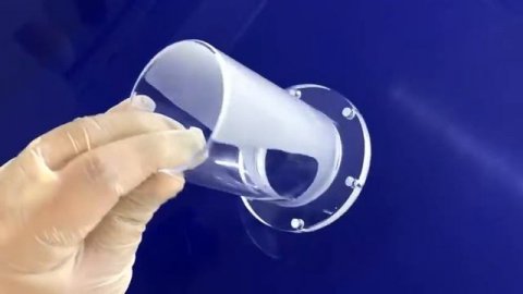 Large Diameter Transparent Quartz Tube Flange For Chemical Pipe