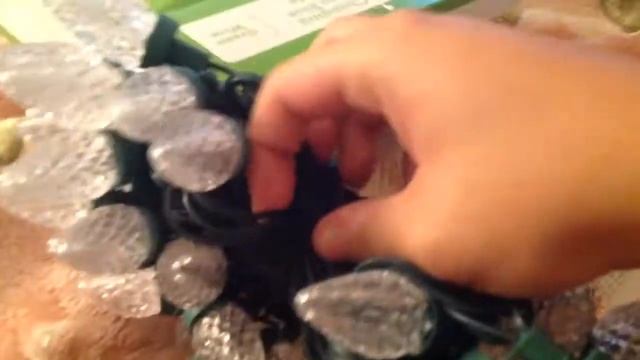 Unboxing of the Holiday Time 50-Count LED C7 Christmas Lights, Cool-White to Blue