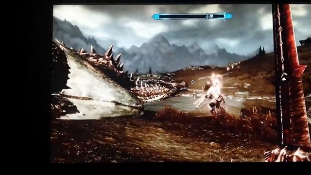 Skyrim Dragon vs Giant