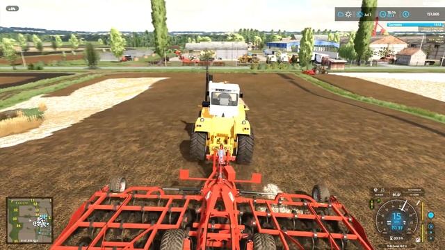 Mtz 1221 and Raba 250 cultivating part2 / Farming Simulator 22 / FS22, LS22