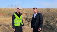 В Днепрорудном строительство канализационного коллектора находится на завершающем этапе.