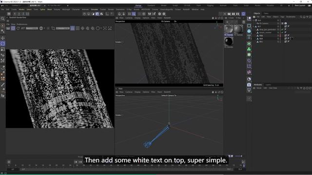 7. Small water droplets material in Redshift