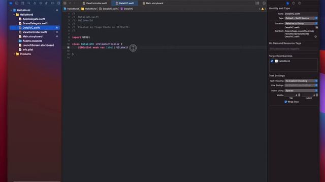 iOS development with Swift for beginners - Navigating between view controllers and pass data around