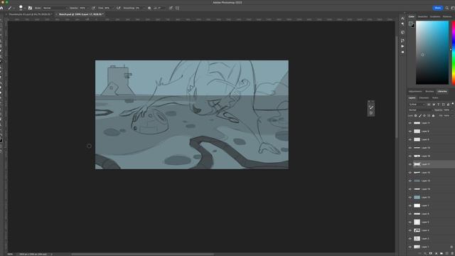 8)03 Color Blocking pt 1 Timelapse