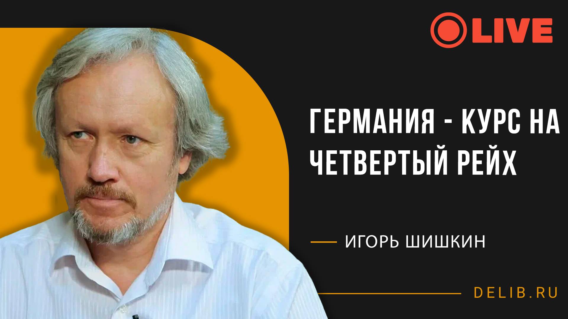 Встреча с Игорем Шишкиным | Германия - курс на Четвертый рейх