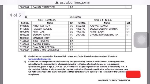 WBCS 2018 CUTOFF  WBCS MAIN RESULT  WBCS GROUP A  B