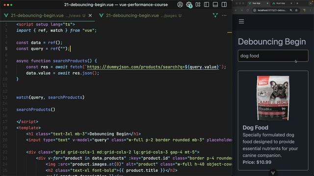 21 - Debouncing and Throttling Techniques for Vue.js