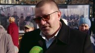 Евгений Малёнкин после открытия выставки у Храма-на-Крови 25.03.2025