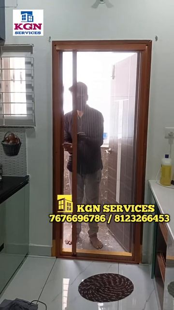 Pleeted Sliding Mosquito Mesh Door Premium Quality 📞 7676696786 /8123266453 KGN Services Hyderabad