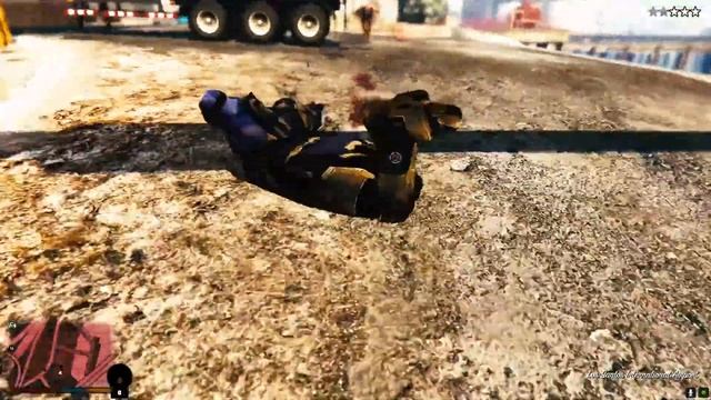 GTA 5 Mod Iron man VS Thanos