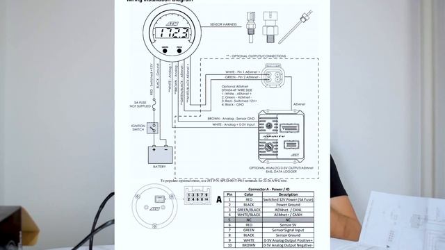 AEM X-Series Oil Pressure Gauge UNBOXING