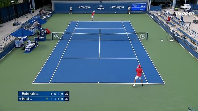 Mackenzie McDonald vs Casper Ruud | US Open 2020 Round 1