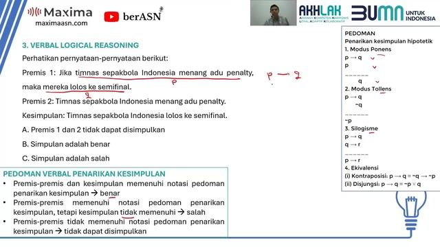 LATIHAN SOAL PREDIKSI TES TKD BUMN 2024 VERBAL LOGICAL REASONING