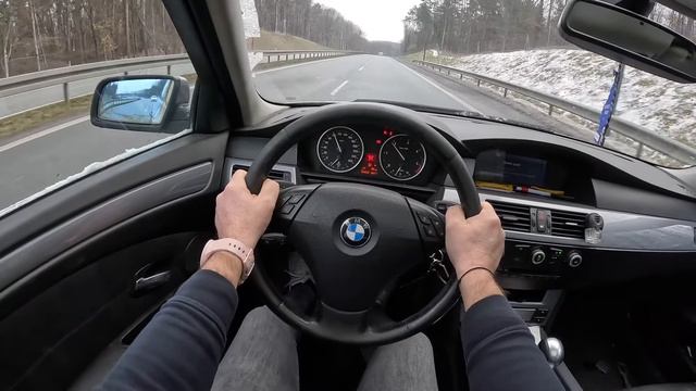 BMW 5 E61 2007 [520d 163 л.с.] POV Test Drive