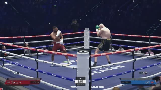 Лучший бокс Undisputed — реалистичный симулятор бокса , Рой Джонс vs Тайсон Фьюри .