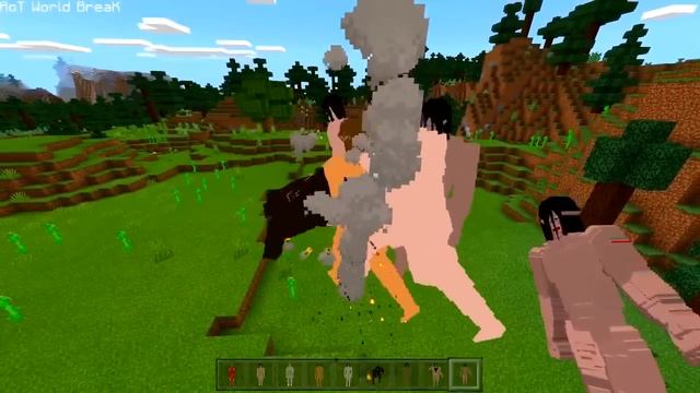 Minecraft PE : FORBIDDEN ATTACK ON TITAN MOD in Minecraft Pocket Edition