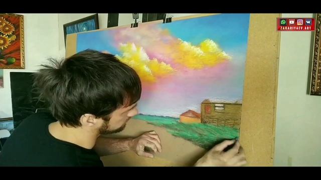 " Золотые Облака "  . Художник : Шамиль Закарияев .